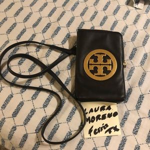 Authentic Tory Burch,Charlie mini-iPhone crossbody